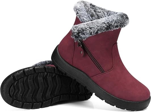 SHIBEVER Winter Boots for Women womens Snow Boot على Amazon.ae - متتبع الأسعار