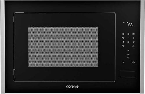 Gorenje Bm251S7Xg, 60 Cm Built In Microwave With Grill, 25 Liters Capacity, Multi Level Baking, 10 Preinstalled Programs,Black, 1 Year Warranty on Amazon.ae - Price Tracker