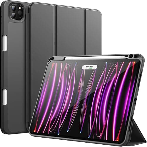 JETech Case for iPad Pro 11" 4/3/2, Space Gray | Cover for 2022/2021/2020 Model, Soft TPU Protection, Pencil Holder, Tri-Fold Stand, Auto Wake/Sleep, Shockproof Lightweight on Amazon.ae - Price Tracker