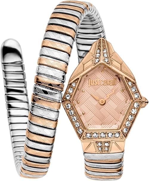 Just Cavalli Signature Snake Womens Stainless Steel Rose Gold Color Watch - JC1L303M0065 on Amazon.ae - Price Tracker