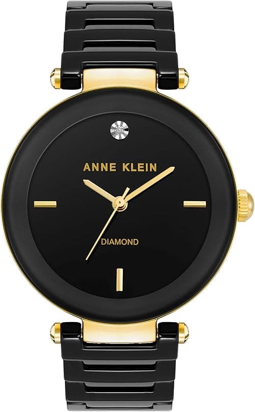 Anne Klein Damenuhr mit Keramikarmband, AK/1018BKBK on Amazon.ae - Price Tracker