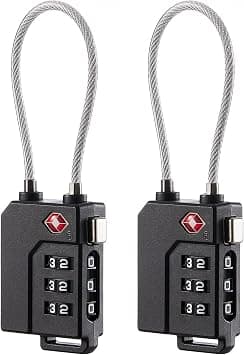 Luggage Locks, 2 Pack Suitcase Locks TSA Approved, Luggage Lock, Ease of Use & Durable, Combination Lock for Suitcase, Toolbox, Backpack, Bag, Gym Locker on Amazon - Best Deal Finder