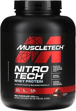 Muscletech Nitro-Tech Whey Isolate Lean Musclebuilder, Milk Chocolate, 4.0 lbs (1.80 kg) on Amazon.sa - Price Tracker
