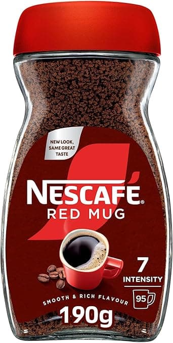 Nescafe Red Mug Instant Coffee, 6.7 oz ℮ 190 g قهوة سريعة التحضير نسكافيه ريد ماج on Amazon.ae - Price Tracker