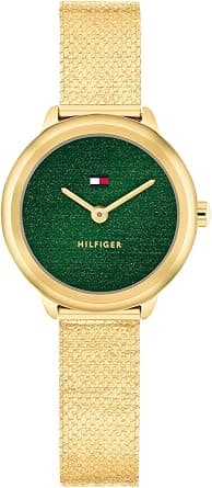 Tommy Hilfiger Women's Quartz Watch – Mini 26mm Stainless Steel Case, Mesh Bracelet, Shimmer Dial, Minimalist Everyday Style -Gift for Her on Amazon - Best Deal Finder