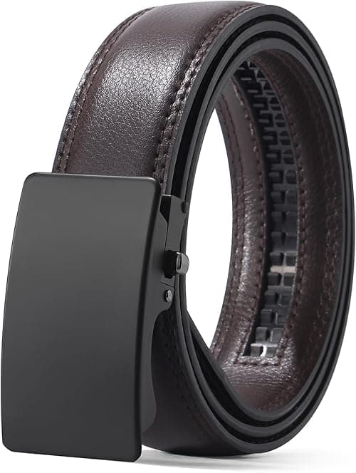 AWAYTR Ratchet Leather Belt for Men - Genuine Leather Black and Brown Belt for Dress Casual Pants on Amazon.ae - Price Tracker