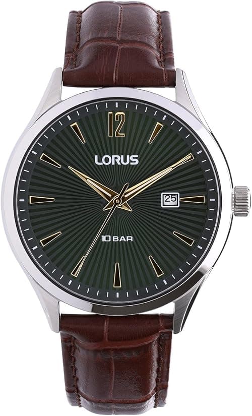 LORUS Men's Analogue Watch with Leather Strap RH995RX9 on Amazon.ae - Price Tracker