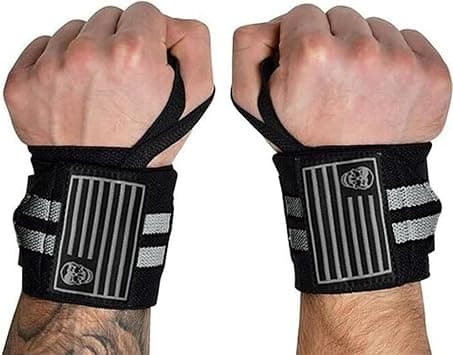 Gymreapers Weightlifting Wrist Wraps (Competition Grade) 18" Professional Quality Wrist Support with Heavy Duty Thumb Loop - Best Wrap for Powerlifting, Strength Training, Bodybuilding on Amazon.ae - Price Tracker