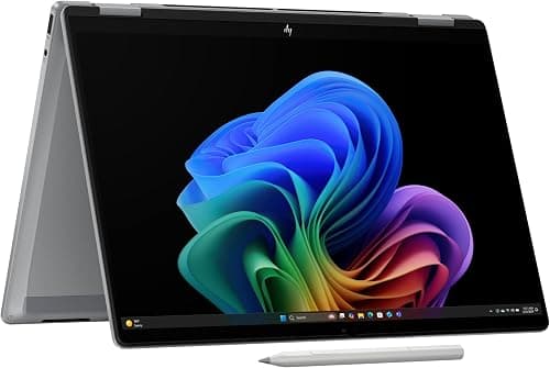 HP OmniBook X Flip 2-in-1 Laptop Next Gen AI 14-FK0007NE | 14" 3K Touchscreen | AMD Ryzen AI 5 | 16GB LPDDR5 RAM | 1TB SSD | Windows 11 | Meteor Silver | En/Ar Keyboard | UAE Version على Amazon.ae - متتبع الأسعار
