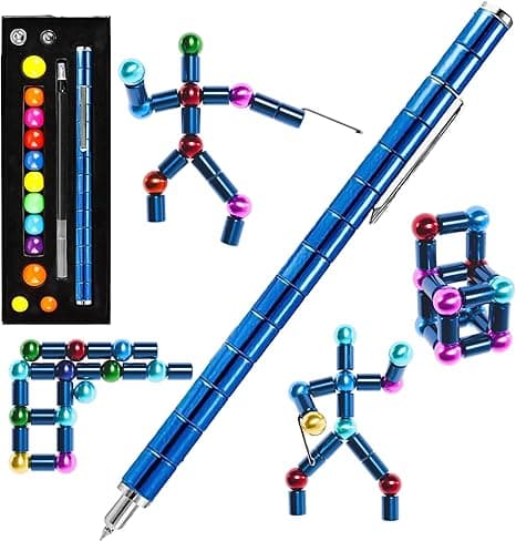 Fidget Magnetic Pen, Decompression Ballpoint Magnet Pen Birthday Gifts for Men Teen, Christmas Stocking Filler Gift For Teenage Boys Girls, Unique Cool Stuff Gadgets (Blue) on Amazon.ae - Price Tracker