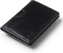FOXHACKLE Leather Credit Card Wallet for Men and Women, Thin Bifold RFID Blocking Wallet, Slim Front Pocket Minimalist Card Holder Wallet - Amazon.sa Price Tracker
