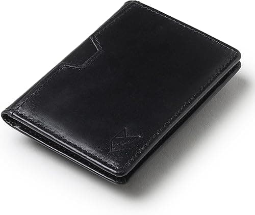 FOXHACKLE Leather Credit Card Wallet for Men and Women, Thin Bifold RFID Blocking Wallet, Slim Front Pocket Minimalist Card Holder Wallet, Small Card Case on Amazon.ae - Price Tracker