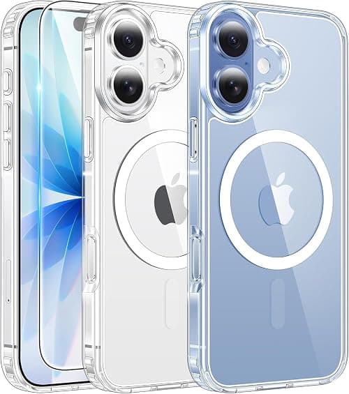 iPhone 17 Case, Compatible with MagSafe Accessories, TPU, Military-Grade Drop Protection, Shock-Absorbing Air Guard Corners, Hybrid Series, Clear (iPhone 17) on Amazon.ae - Price Tracker