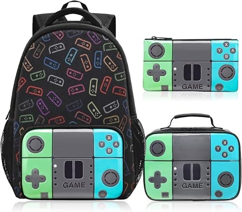 Tongtai School Backpack For Boys Kids Backpack Game Bookbag Middle College Student SchoolBag Work Daypacks For Boy Teen Men on Amazon.ae - Price Tracker