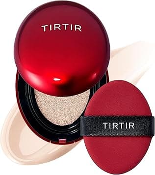 TIRTIR Mask Fit Red Cushion Foundation | Japan's No.1 Choice for Glass skin, Long-Lasting, Lightweight, Buildable Coverage, Semi-Matte (17C Porcelain, 18g (Pack of 1)) on Amazon.ae - Price Tracker