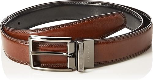 Perry Ellis mens Portfolio Double Stitched Leather Reversible Belt (Sizes 30-42 Inches) Belt on Amazon.ae - Price Tracker