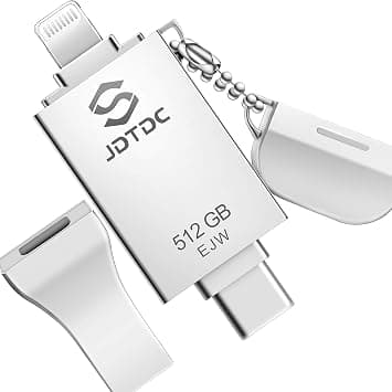 JSL JDTDC 512GB MFi Certified iPhone/iPad/Android Flash Drive, USB 3.0, 3-in-1 (Lightning, USB-C, USB-A), Backup & Transfer على Amazon.ae - متتبع الأسعار
