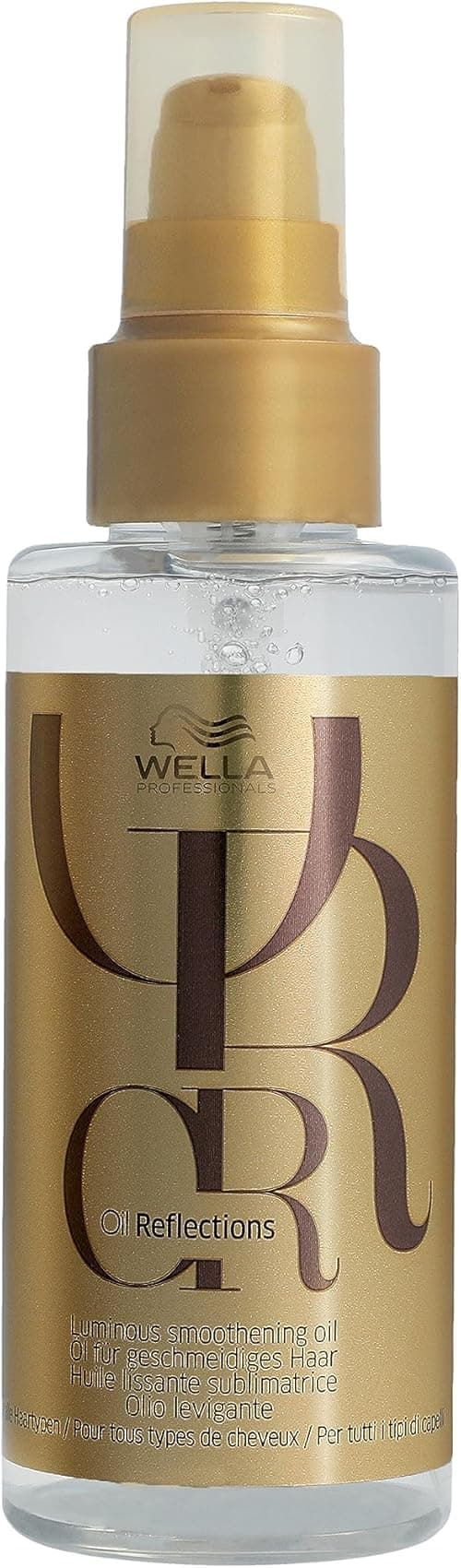 Wella Professionals Oil Reflections Luminous Smoothening Oil, For All Hair Types, For Shiny and Smoother Hair, Anti-Frizz, With Macadamia Seed & Avocado Oils For Glossy Hair, 100ml on Amazon.ae - Price Tracker