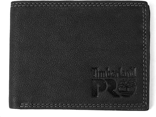 Timberland PRO Men's Slim Leather RFID Bifold Wallet with Back ID Window on Amazon.ae - Price Tracker
