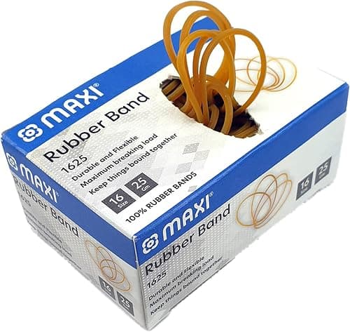 Maxi Rubber Band 25gm Size 16,Stretchable For School Home Office Stationary Organizing Money Supplies Elastic Document Arts Craftsplastic Bags Diy Toy, Yellow, 1625 on Amazon - Best Deal Finder