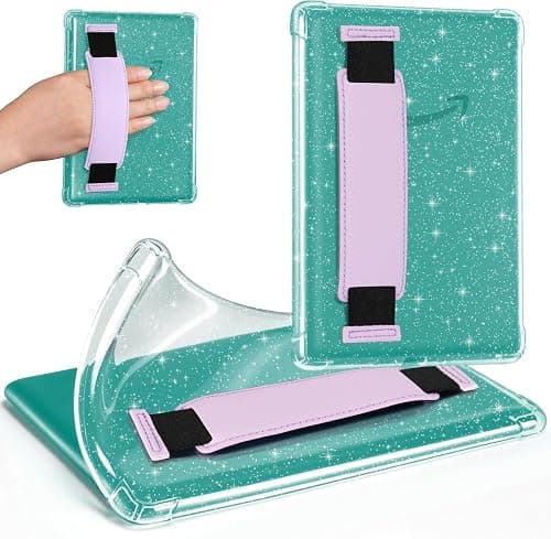 iDLEHANDS Clear Glitter Case for 7" Tablet Case - Ultra Slim Soft TPU Transparent Cover & Lightweight with Hand-Strap, Purple on Amazon.ae - Price Tracker