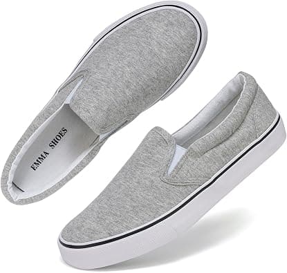 Emma Shoes Low-Top Slip Ons Women's Fashion Sneakers Casual Canvas Sneakers for Women Comfortable Flats Breathable Padded Insole Slip on Sneakers Women Low Slip on على Amazon.ae - متتبع الأسعار