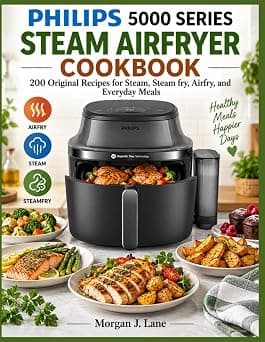 Philips 5000 Series Steam Airfryer Cookbook: 200 Original Recipes for Steam, Steam fry, Airfry, and Everyday Meals on Amazon - Best Deal Finder
