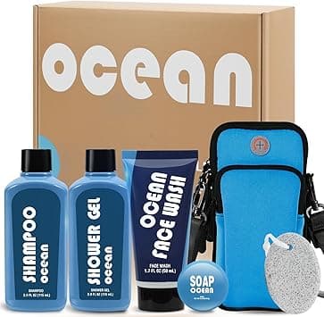 Gifts for Men 6 PCS Occean Bath Gift Sets for Him Sport Active Body Wash Cleanses,Hydrates,Refreshes, Father’s Day Gifts Birthday Ideas for Dad on Amazon.ae - Price Tracker