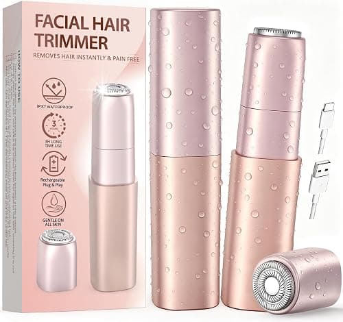 Rechargeable Facial Hair Remover for Women: Painless Lady Shaver with 1 Replacement Heads – Mini-Sized for Travel Face Razors for Face, Lips, Chin, Body –Portable & Gift-Ready on Amazon.ae - Price Tracker