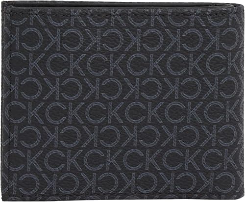 Calvin Klein Classic Mono Bifold 5Cc W/Coin Wallets For Men Classic Mono Black Os on Amazon - Best Deal Finder