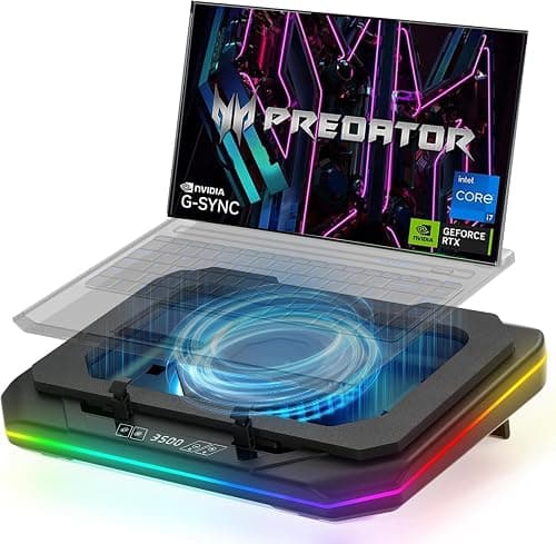 Cooling Pad for Acer Predator Helios 16 18 300 500 (Neo 16 16s 18 AI) Triton 14 AI 14 17 X 300 SE 700 900 14-18 Gaming Laptop,Cooler with Ultra Powerful Booster Turbo Cooling Fan,RGB Light,Touch Start on Amazon.ae - Price Tracker