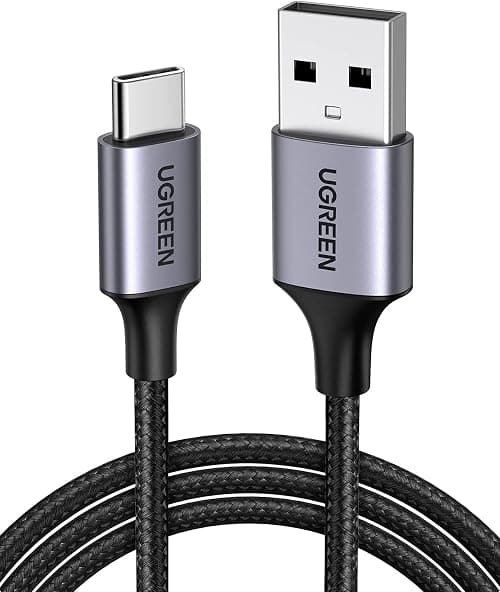 كيبل USB نوع سي US288 بطول 2 م، مضفر بالنايلون مع دعم الشحن السريع متوافق مع سامسونج جالكسي S24، 1M وM13 وبكسل 8 وريدمي نوت وما إلى ذلك من يوجرين، أسود | USB A إلى سي لكاربلاي والشحن السريع. لجوال آيفون 17/16/15، جالاكسي S26/S25/S24/S23، بكسل 10/9، ال جي، سويتش، وأكثر من ذلك. على Amazon.sa - متتبع الأسعار