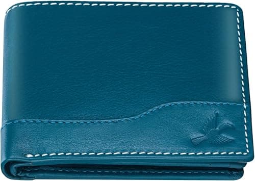 HORNBULL Aqua Blue Buttler Genuine Leather Wallet for Men | Elegant Design Mens Wallet with RFID Blocking | Bi-Fold Wallet Gift for Men on Amazon.ae - Price Tracker