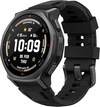 Amazfit T-Rex 3 Pro Outdoor Smart Watch 44mm Sapphire AMOLED Display with Flashlight, Ti Bezel, Dual Band GPS, Offline Maps, 17 Days Battery, 10 ATM, 180+ Sports Mode for Android & iPhone, Black on Amazon.sa - Price Tracker