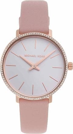 Michael Kors Women's Watch PYPER, 32 mm case size, Two Hand movement, Leather strap - Amazon.sa Price Tracker