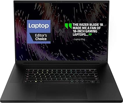 Razer Blade 18 Gaming Laptop: NVIDIA GeForce RTX 4090-13th Gen Intel 24-Core i9 HX CPU - 18" QHD+ 240Hz - 32GB RAM - 2TB SSD - CNC Aluminum - Compact GaN Charger - Windows 11 - Chroma RGB on Amazon.ae - Price Tracker