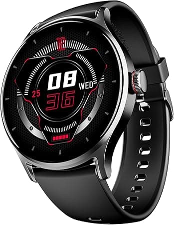 boAt Lunar Vista w/Large 1.52" (3.8 cm) HD Always on Display,550 Nits Brightness, Functional Crown,100+ Sports Mode, Heart Rate & Sp02 Monitoring, Fitness Smart Watch for Men & Women(Black) on Amazon.ae - Price Tracker