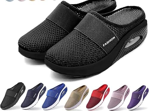 Slip-On Walking Shoes Walking Shoes For Women Lightweight Orthopedic Diabetic Walking Sandals Slippers on Amazon.ae - Price Tracker