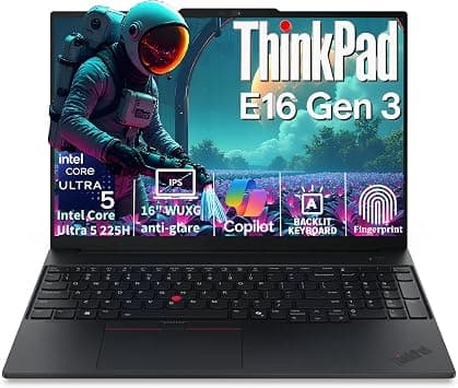 Lenovo ThinkPad E16 Gen 3 16" FHD+ Business Laptop Computer, Intel 14-Core Ultra 5 225H, 16GB DDR5 RAM, 512GB PCIe SSD, WiFi 6E, Bluetooth 5.3, Backlit Keyboard, Fingerprint Reader, Windows 11 Pro on Amazon.sa - Price Tracker