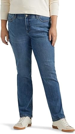 Lee womens Plus Size Ultra Lux Comfort With Flex Motion Straight Leg Jean on Amazon.ae - Price Tracker