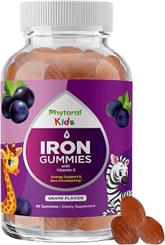 Multivitamin with Iron Gummies for Kids - Chewable Iron Gummy Vitamins for Kids Focus Aid and Natural Energy Supplement - Kids Gummy Vitamins with Iron for Immune Support Mental Clarity and Focus على Amazon.ae - متتبع الأسعار