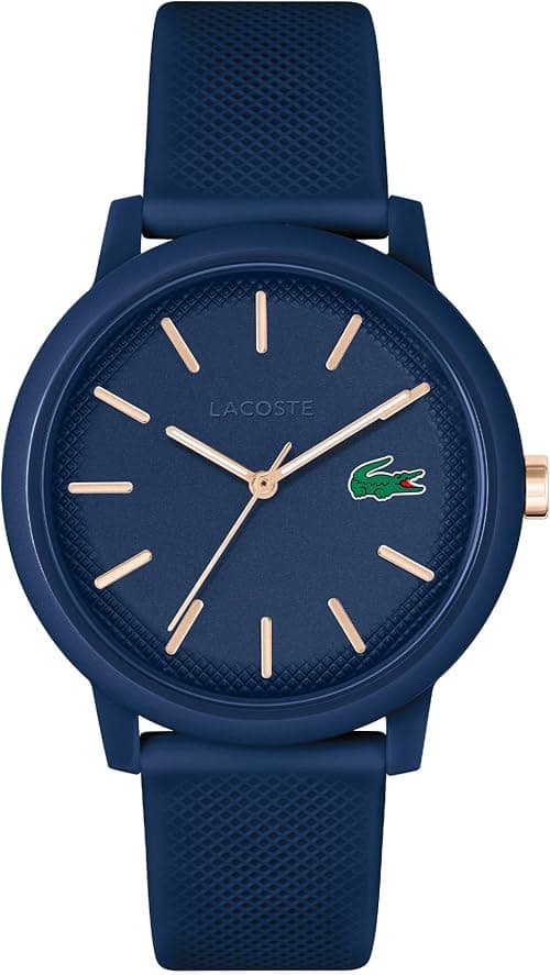 Lacoste Analogue Quartz Watch for Men or Women from The Lacoste.12.12. Collection, Featuring a Stylish Silicone Bracelet with Petit Piqué Texture on Amazon - Best Deal Finder
