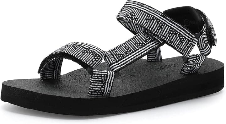 OUSIMEN Women's Sport Sandals Hiking Sandals with Arch Support Yoga Mat Insole Outdoor Light Weight Casual Sport Sandal على Amazon.ae - متتبع الأسعار