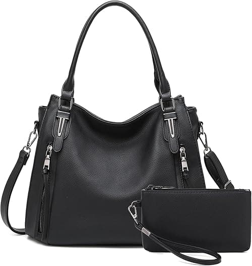 Hobo Bags for Women Handbags Ladies Purse Boho Shoulder Bag Large Crossbody Purses Designer Vegan Leather Brown with Wallet on Amazon.ae - Price Tracker