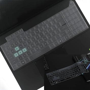 Gruattreay 4-Pack Keyboard Cover Compatible with ASUS TUF Gaming F16 2025 (FX608L) 16 inch Laptop Silicone TPU Keyboard Film Protector Skin (2High Clear+2Black) on Amazon.ae - Price Tracker