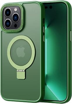 Magnetic Case Compatible with iPhone 15 Plus,Translucent Matte Back Non-slip Phone Cover Protective Shockproof with Stand,Green on Amazon.ae - Price Tracker