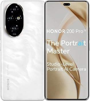 HONOR 200 Pro 5G (12GB + 512GB) | 6.78-inch AMOLED Quad-Curved Display | 50MP Triple Camera with Dual OIS | 50MP Selfie Camera | Snapdragon 8s Gen 3 | MagicOS 8.0 (Moonlight White) on Amazon - Best Deal Finder