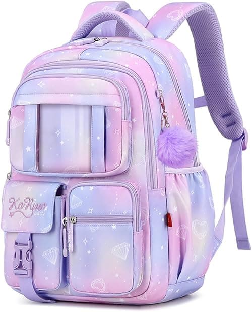 Kids Backpack for Girls, School Bags for Middle School Students - Book Bag for Elementary Primary - Kawaii Ita Backpack - Purple on Amazon.ae - Price Tracker