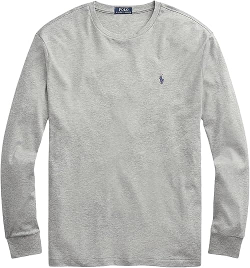 POLO RALPH LAUREN Mens Long Sleeve Crew Neck Custom Slim Fit T-Shirt on Amazon.ae - Price Tracker