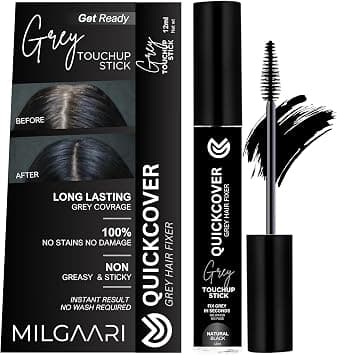 Quickcover Grey Touch-Up Stick | Instant Grey Hair Coverage | Lightweight, Non-Sticky, Quick-Dry & Long-Lasting | Enriched with Almond, Jojoba, Avocado & Olive Oils | Natural Black, 12ml on Amazon.ae - Price Tracker